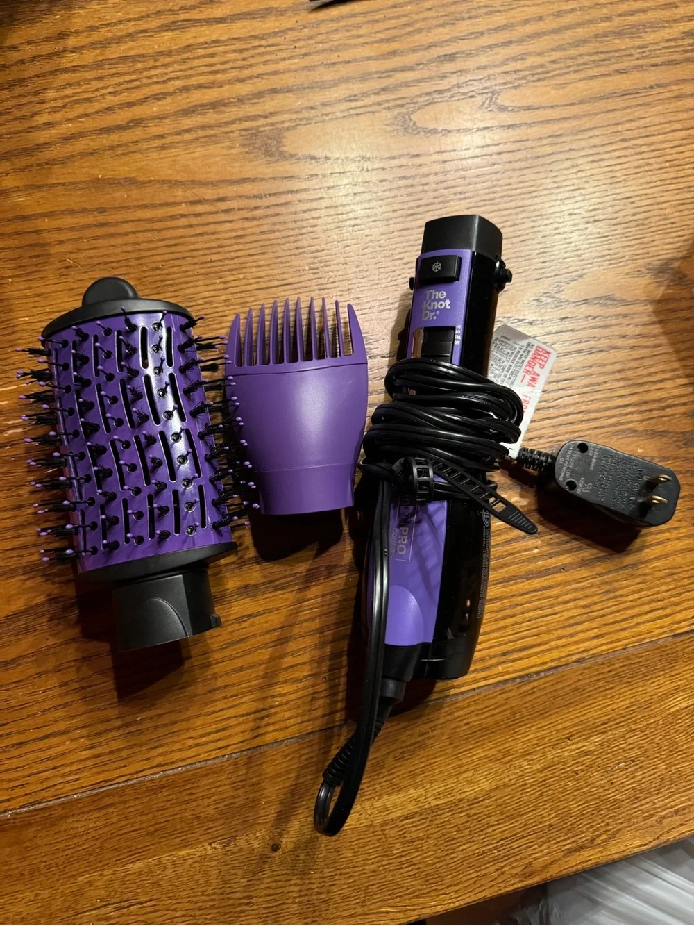 Purple Hot Air Styling Brush - Women Hair Tool